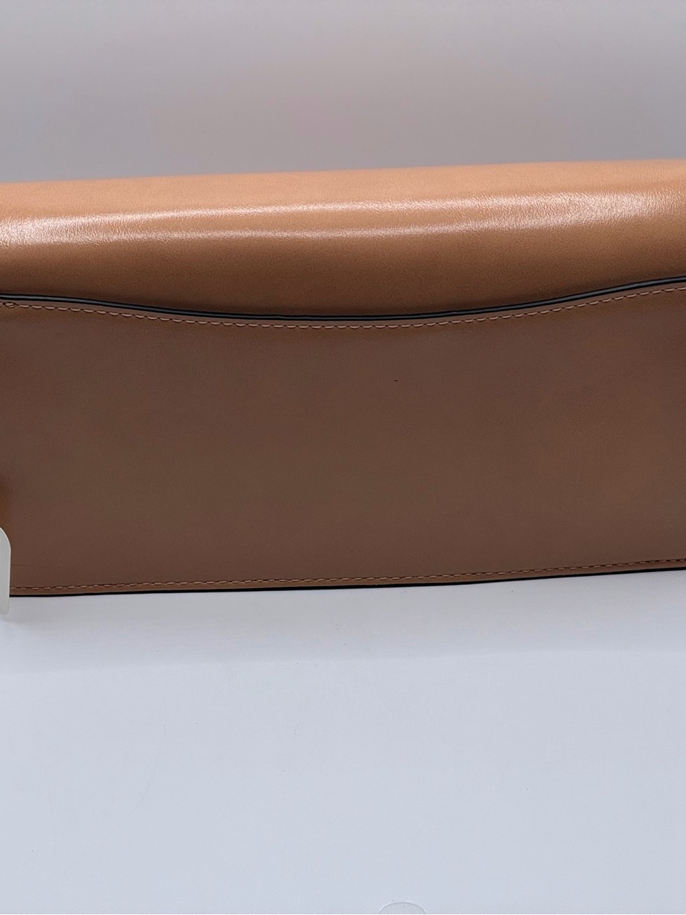 Coach Tabby Chain Shoulder Bag in a honey brown leather color - Picture 14 of 15